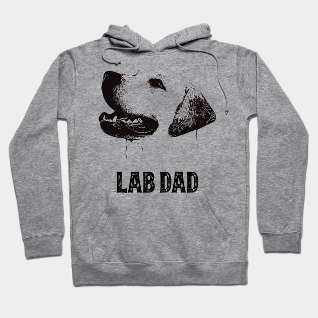 Lab Dad Golden Labrador Retriever Hoodie by DoggyStyles